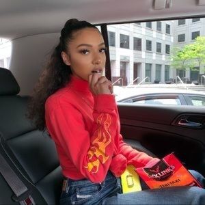 Skull and fire crop top